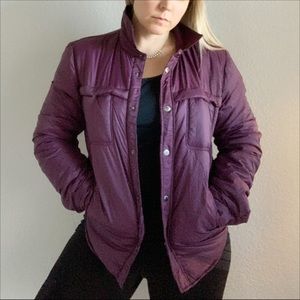 United Colors of Benetton Purple Puffer Jacket M